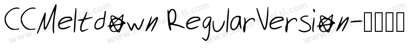 CCMeltdown RegularVersion字体转换